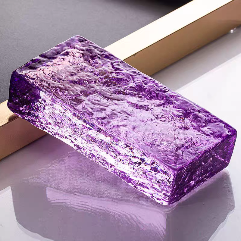บล็อกแก้ว TIMELESS TILES รุ่น ICE 20X10X5 ซม. สีม่วงใส TRANSPARENT PURPLE